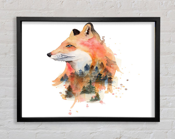 The Fox Woodland Framed Print