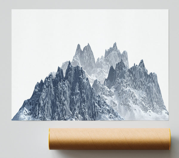The Shards Of Mountain Print