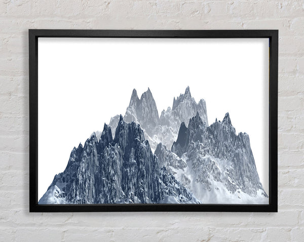 The Shards Of Mountain Framed Print