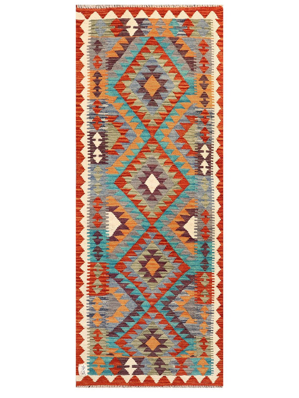 Maimana Afghanistan Kilim Rug - 190 x75 cm