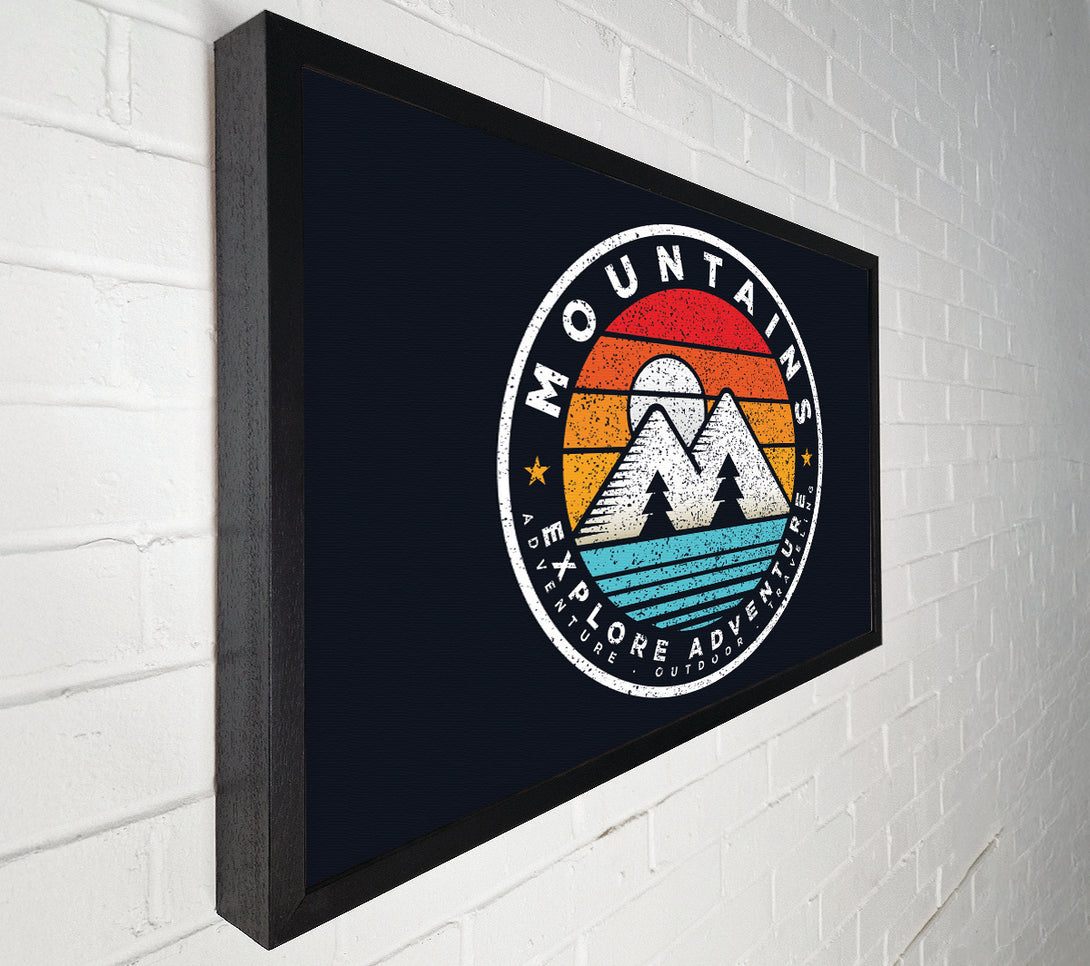  A Canvas Print of The Mountain Badge Canvas Art