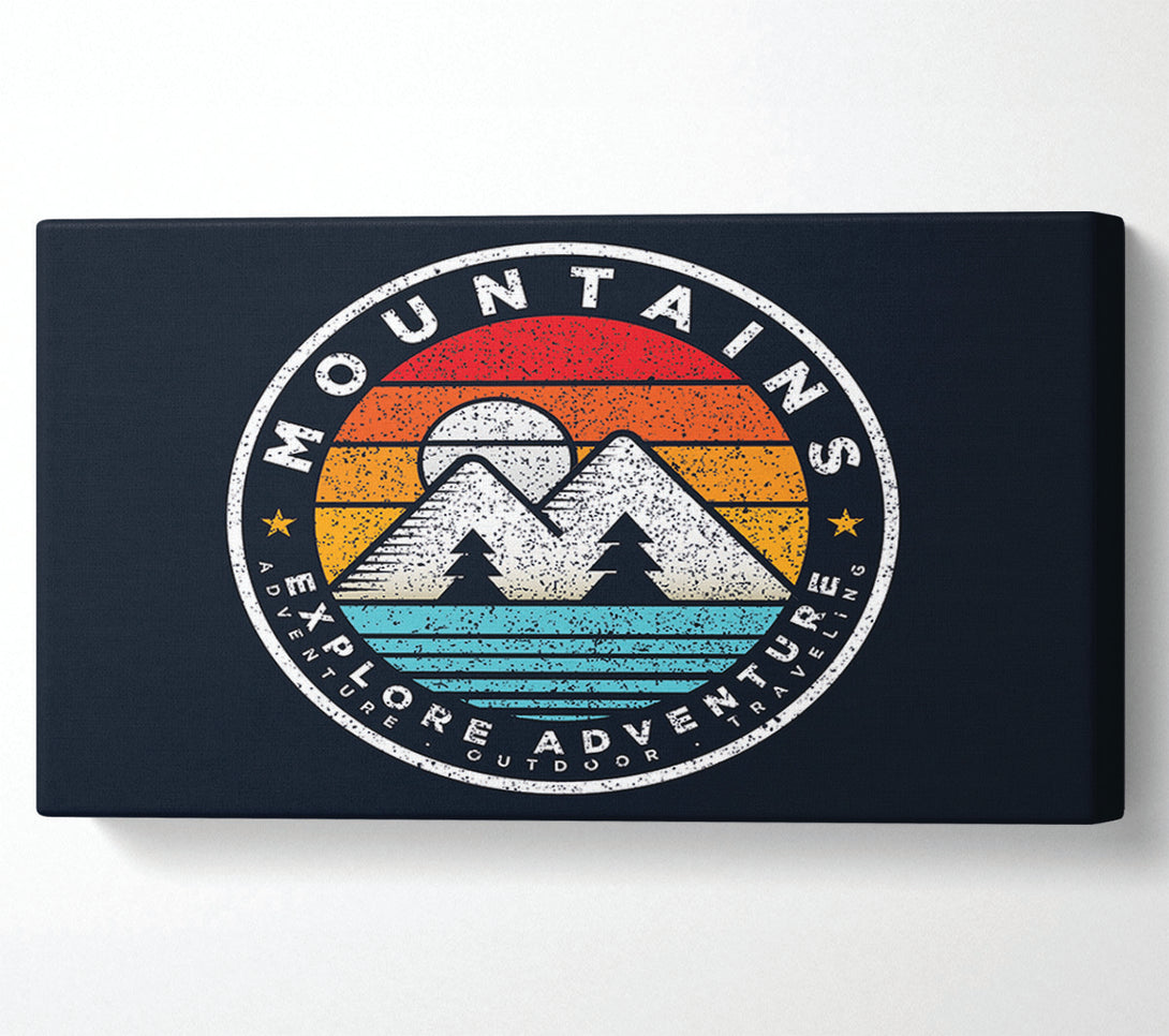  A Canvas Print of The Mountain Badge Canvas Art