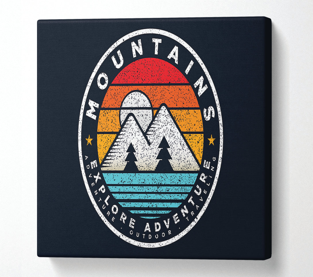  A Canvas Print of The Mountain Badge Canvas Art