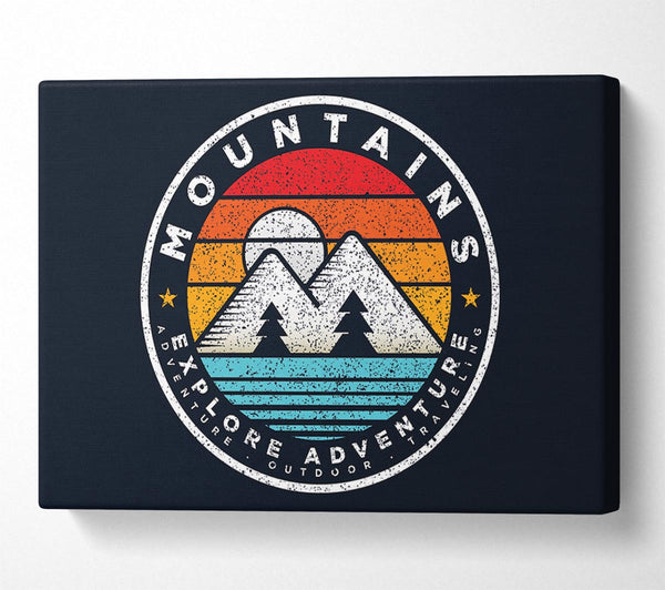  A Canvas Print of The Mountain Badge Canvas Art