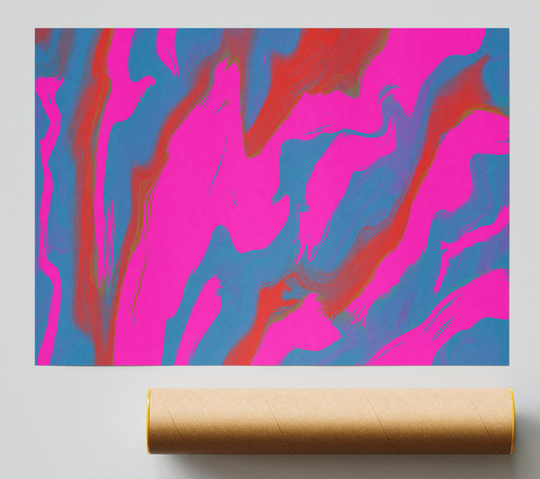 Neon Pink Strikes Giclee Print