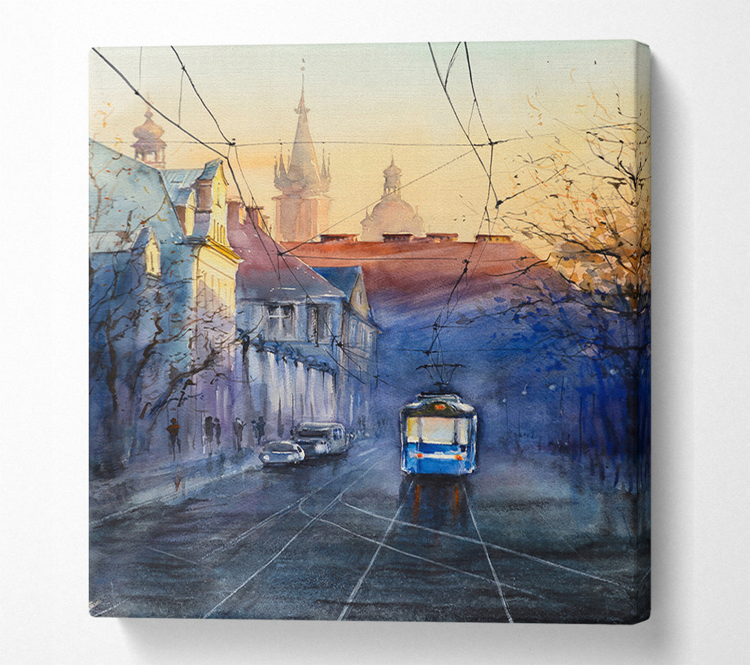  A Canvas Print of The Train Coming Through The Station Canvas Art