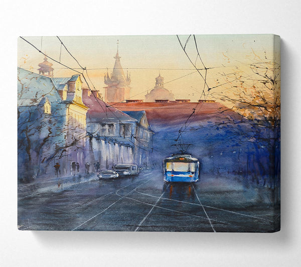  A Canvas Print of The Train Coming Through The Station Canvas Art