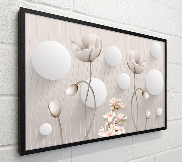 White Flower Circles