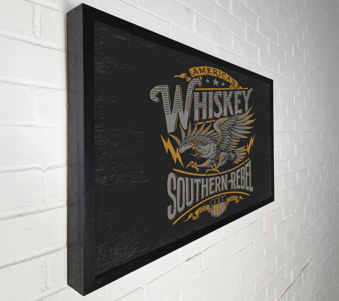 A Canvas Print of Whiskey Southern Rebel Canvas Print