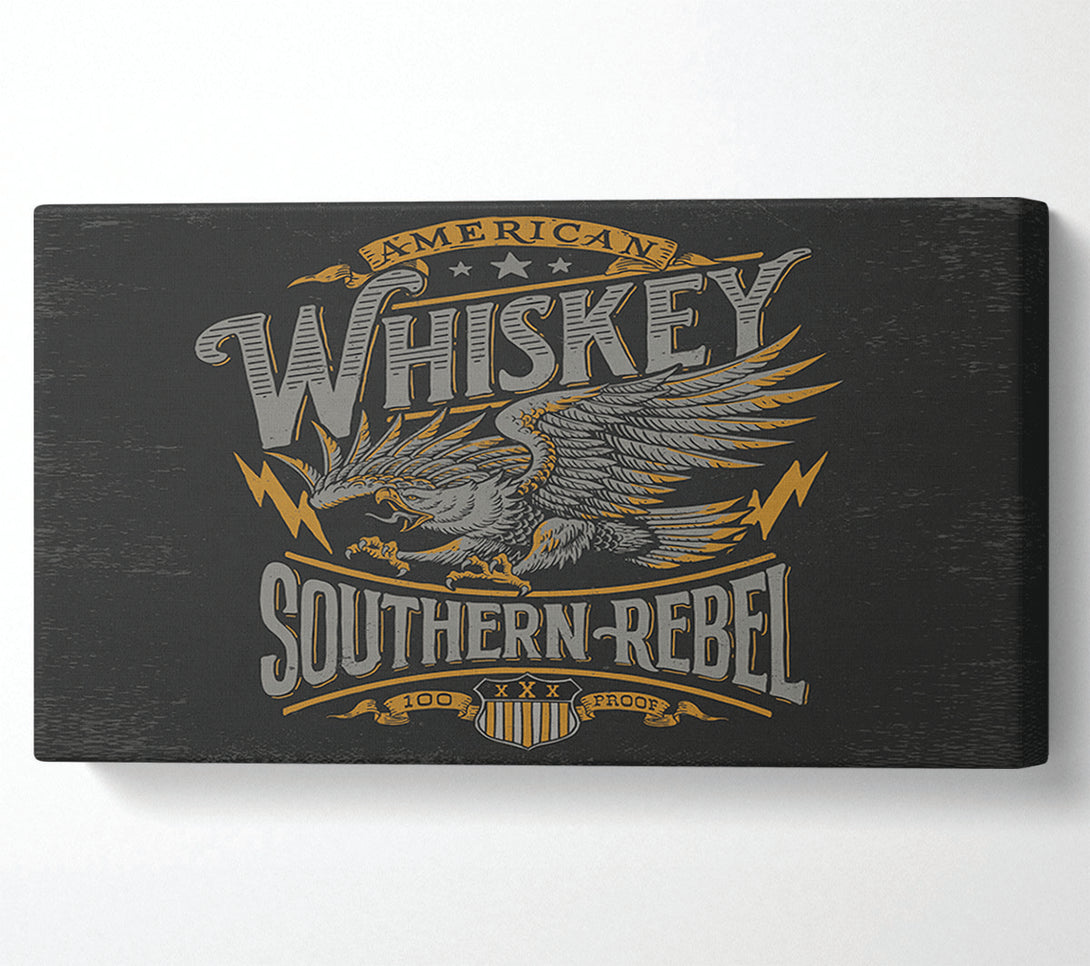  A Canvas Print of Whiskey Southern Rebel Canvas Print