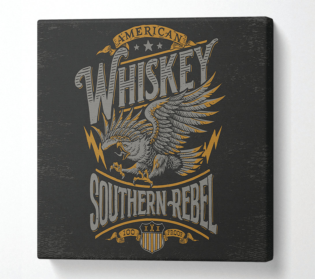  A Canvas Print of Whiskey Southern Rebel Canvas Print