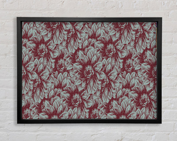 The Deep Brown Flower Framed Print