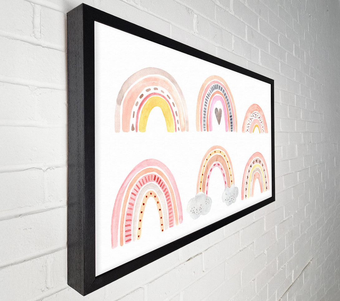  A Canvas Print of Contemporary Rainbows Canvas Print
