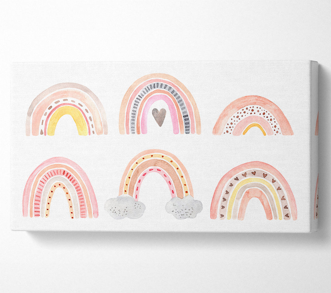  A Canvas Print of Contemporary Rainbows Canvas Print