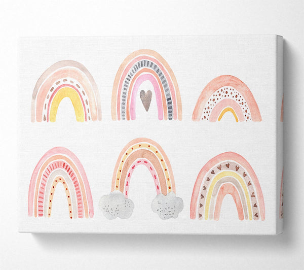  A Canvas Print of Contemporary Rainbows Canvas Print