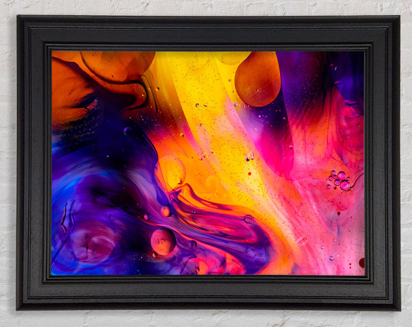 Lava And Cool Flow Framed Print