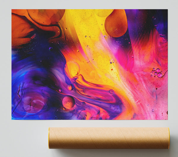 Lava And Cool Flow Poster