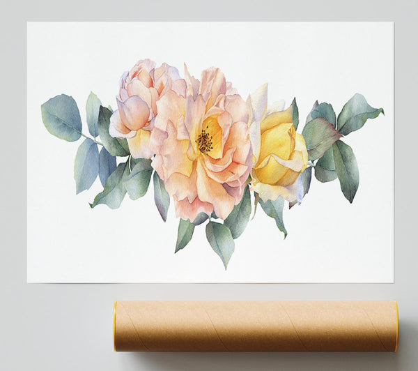 The Blush Pink Rose Giclee Print
