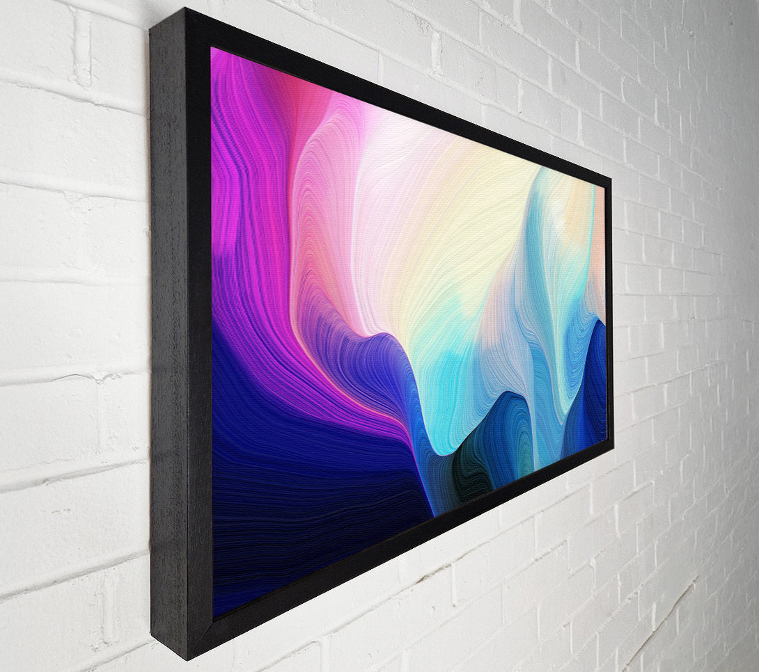  A Canvas Print of Dropping Colour And Waves Canvas Art