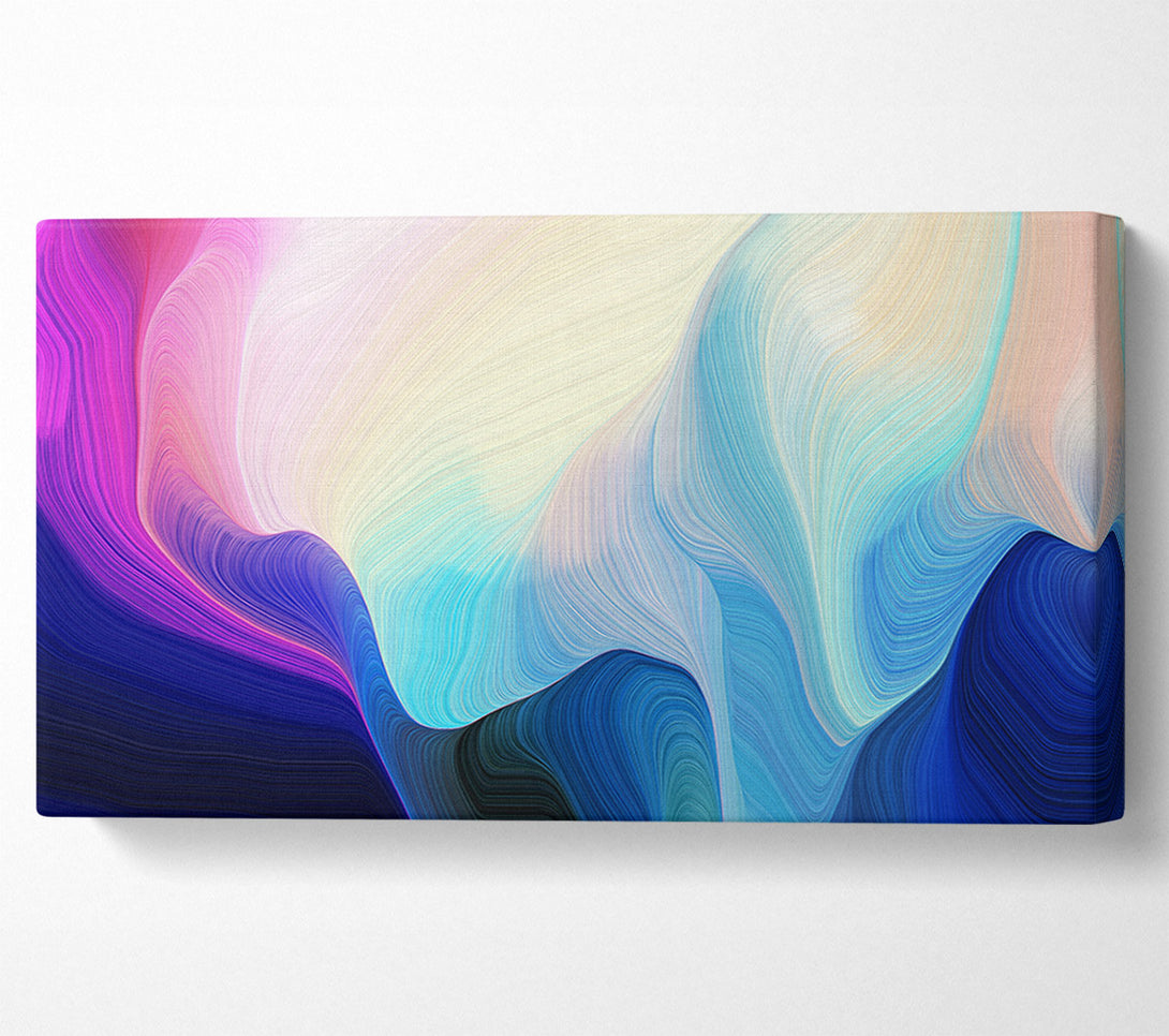 A Canvas Print of Dropping Colour And Waves Canvas Art