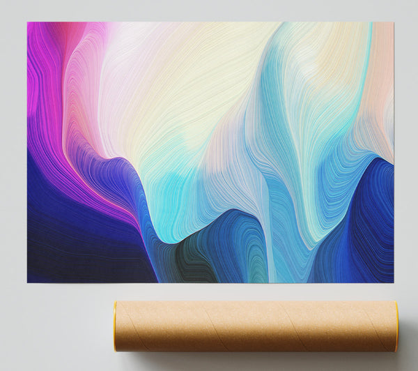 Dropping Colour And Waves Giclee Print