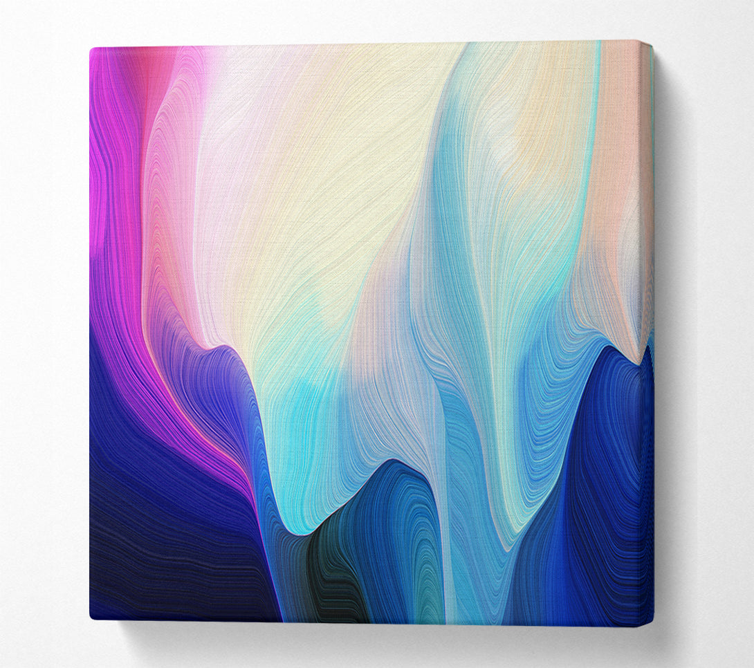  A Canvas Print of Dropping Colour And Waves Canvas Art