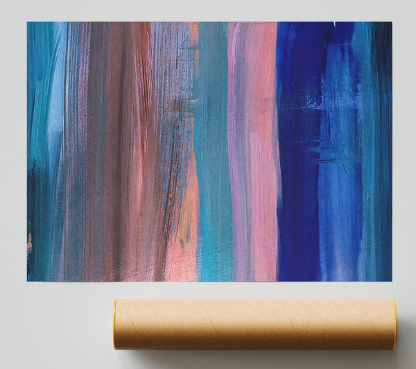 Vertical Drop Of Waves Poster