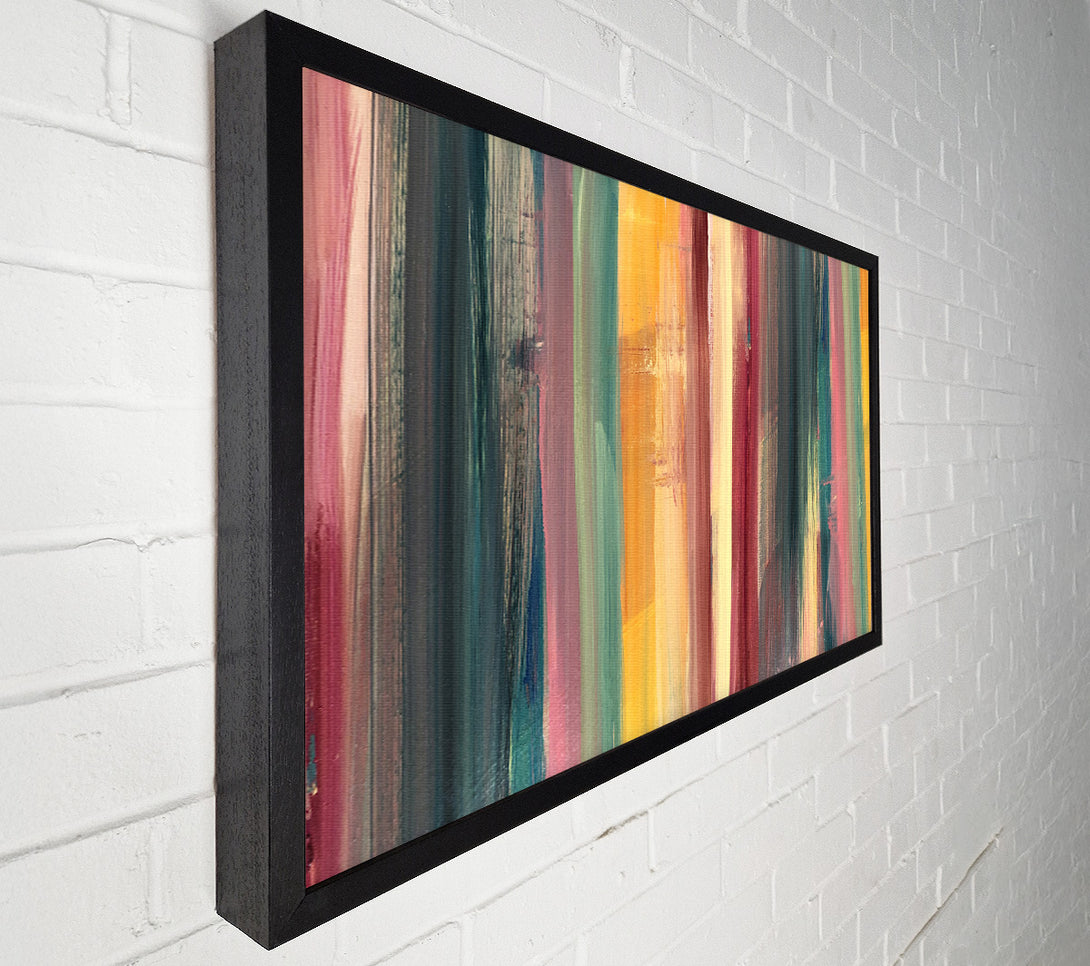  A Canvas Print of Vertical Colour Drop Lines Canvas Art