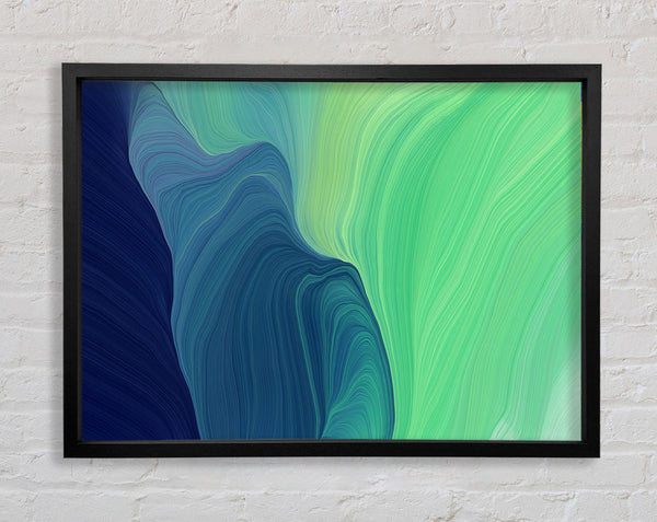 Green Formation Of Colour Framed Print