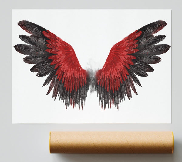The Read Feathers Of A Bird Poster