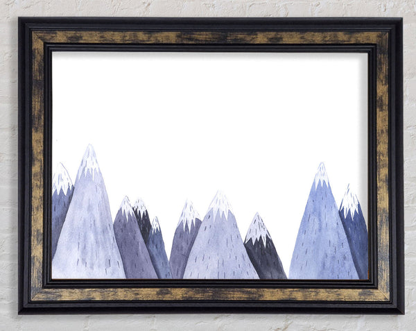 The Mountain Top Triangles Framed Print