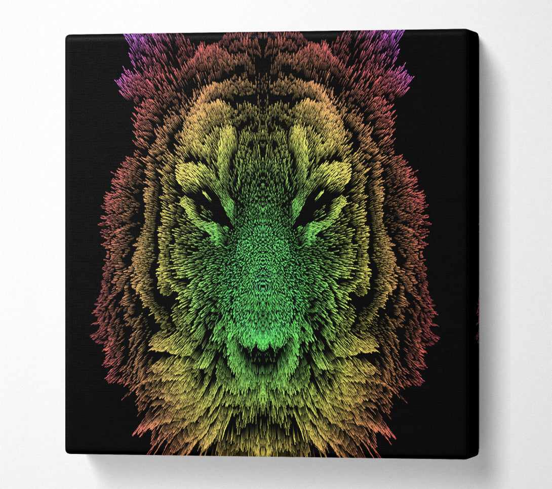  A Canvas Print of The Old English Tiger Canvas Wall Art