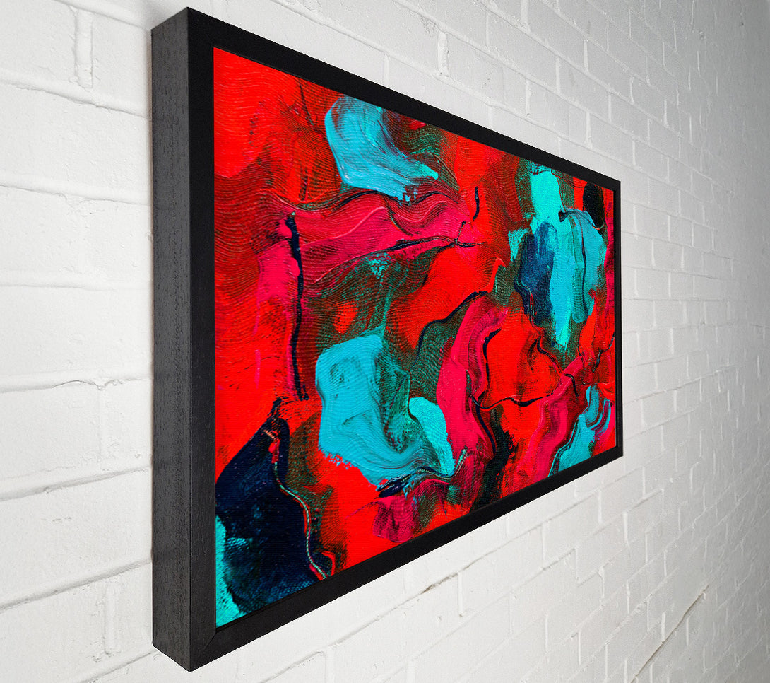  A Canvas Print of The Red And Blue Splodge Canvas Print