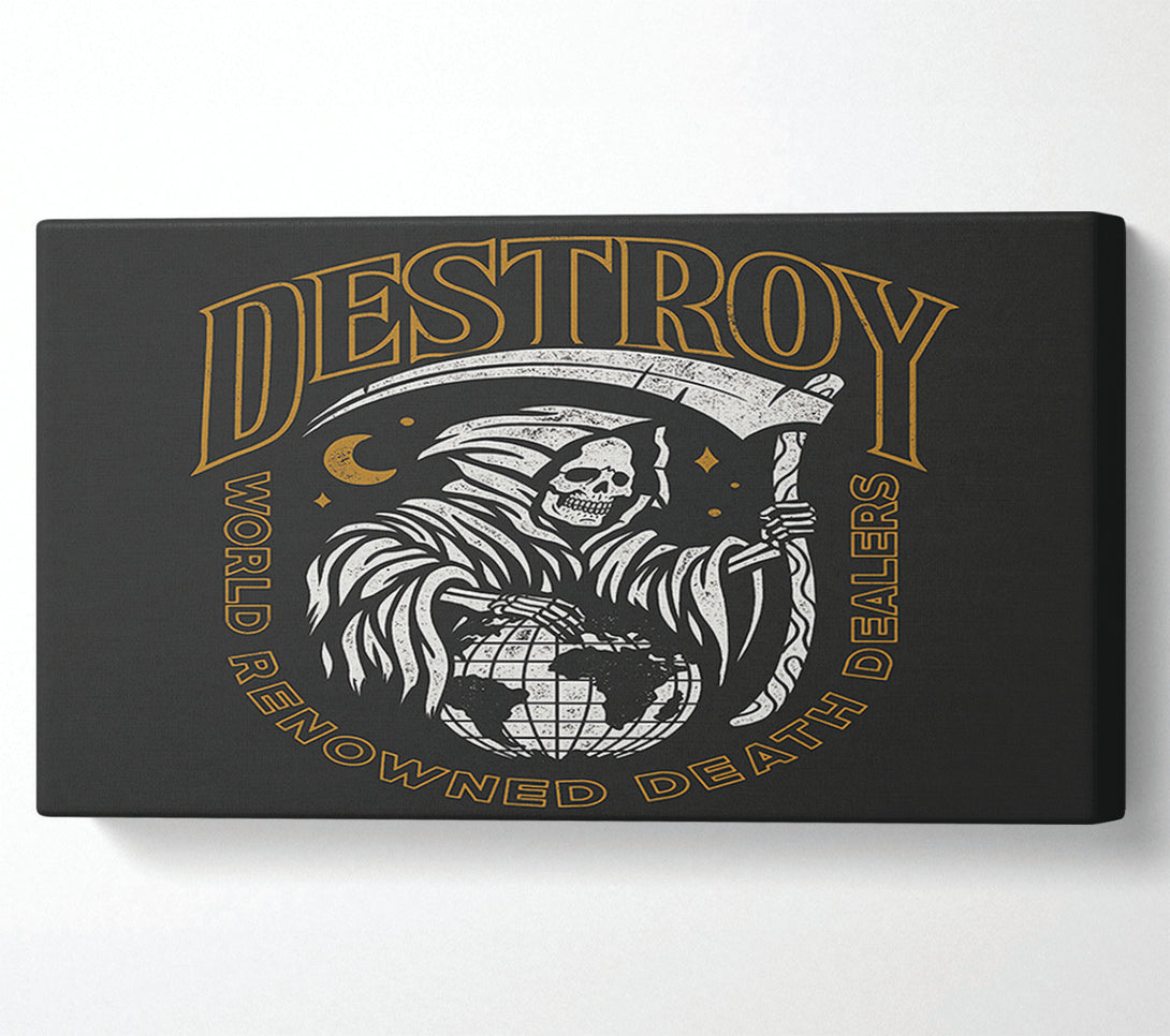  A Canvas Print of Destroy Tattoo Canvas Print
