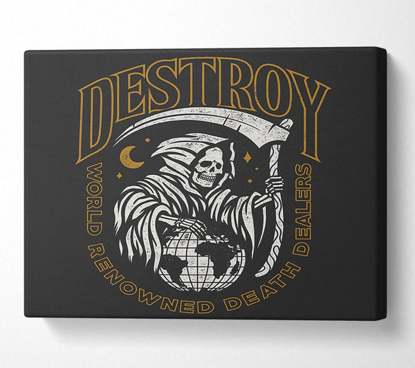  A Canvas Print of Destroy Tattoo Canvas Print