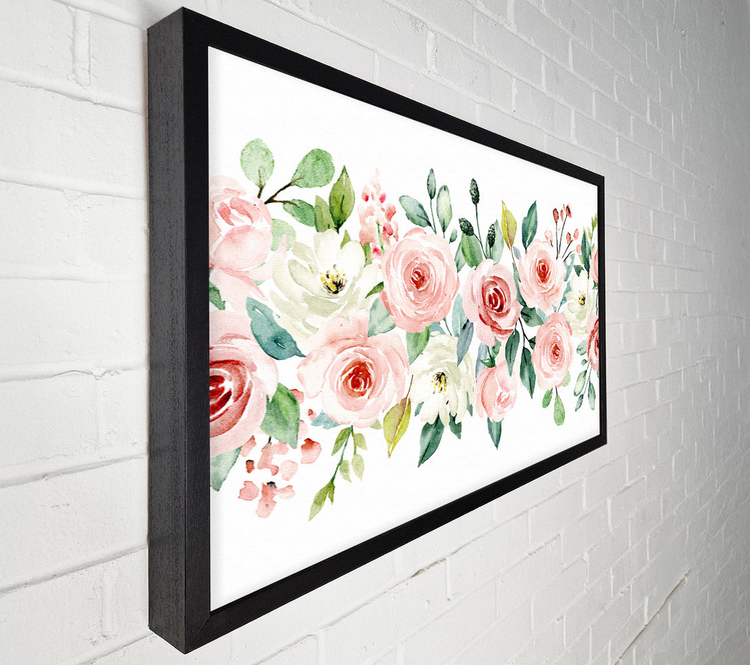  A Canvas Print of Floral Roses Bouquet Canvas Wall Art