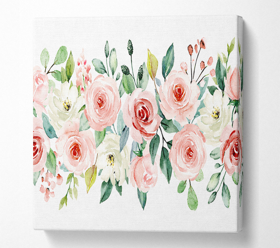  A Canvas Print of Floral Roses Bouquet Canvas Wall Art