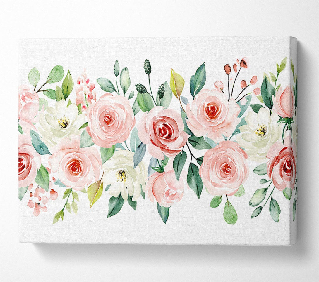  A Canvas Print of Floral Roses Bouquet Canvas Wall Art
