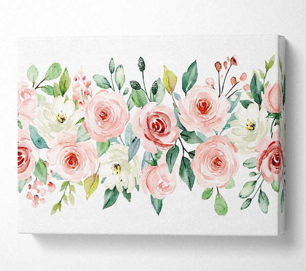  A Canvas Print of Floral Roses Bouquet Canvas Wall Art
