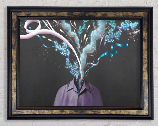 The Tree Growing Out Of The Body Framed Print