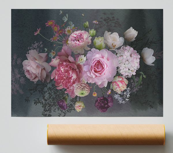 Realism Flowers Print