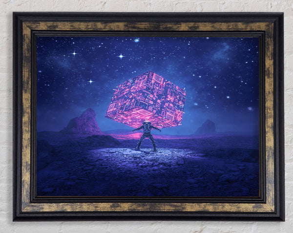 Holding Up The Void Framed Print