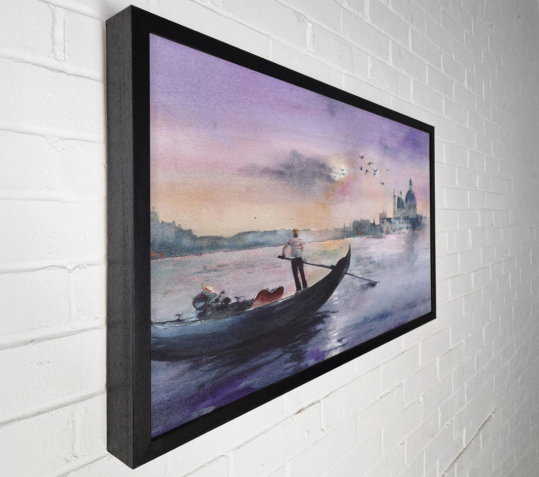  A Canvas Print of Rowing To Italy Canvas Wall Art