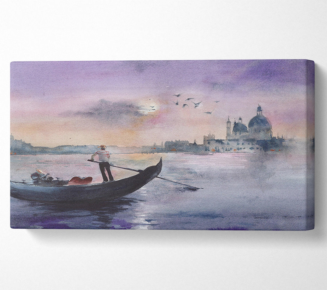  A Canvas Print of Rowing To Italy Canvas Wall Art