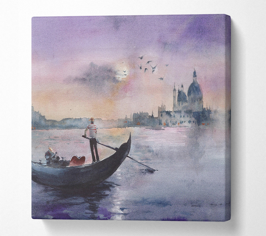  A Canvas Print of Rowing To Italy Canvas Wall Art