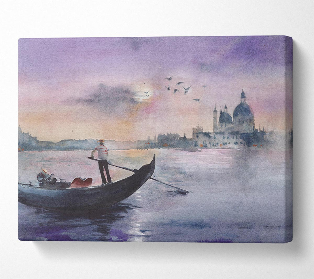  A Canvas Print of Rowing To Italy Canvas Wall Art