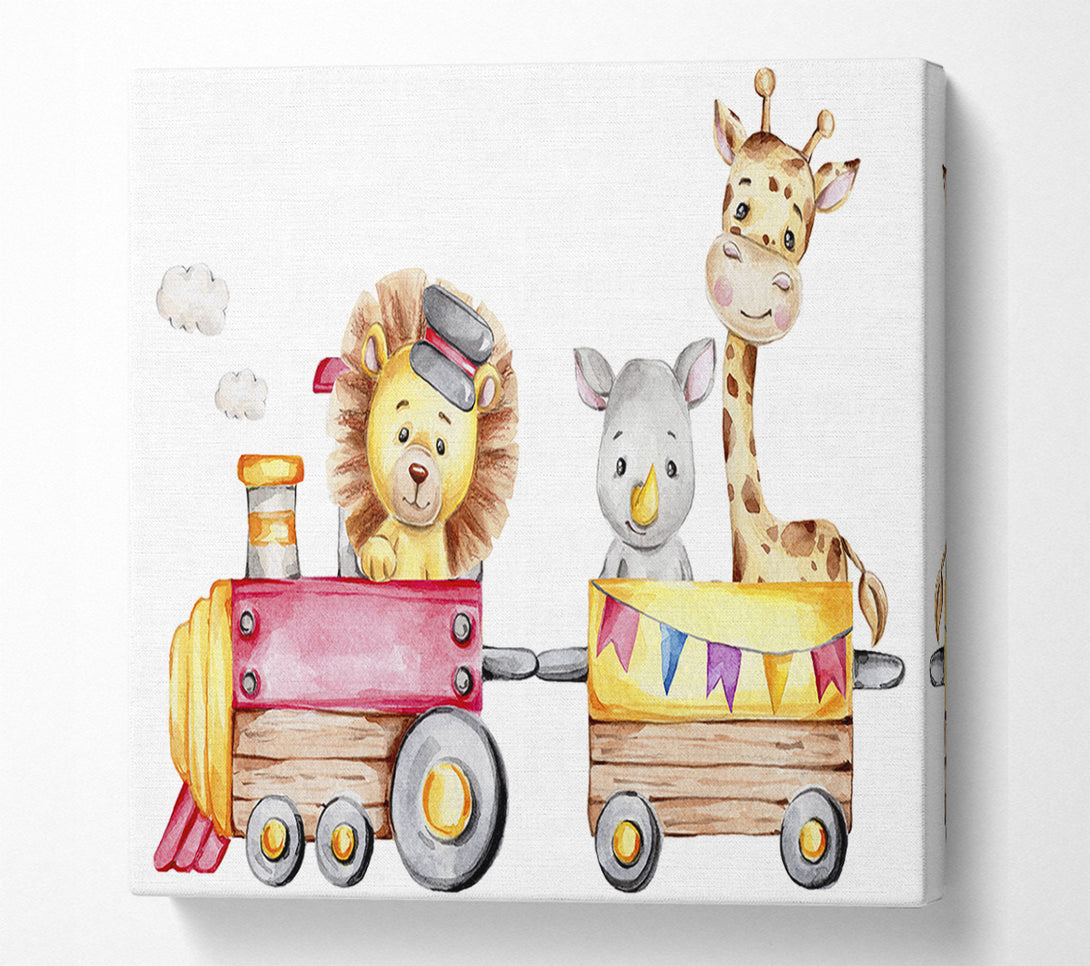  A Canvas Print of The Animal Train Canvas Art