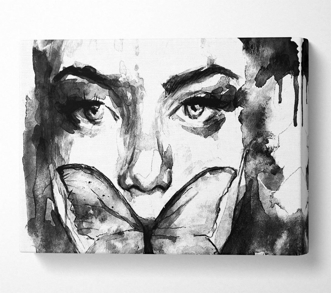  A Canvas Print of The Butterfly Mouth Canvas Print