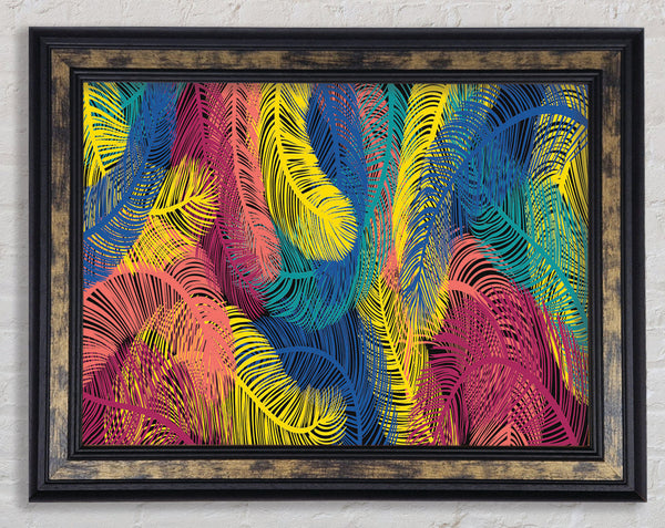 The Feathers Of Time Framed Print