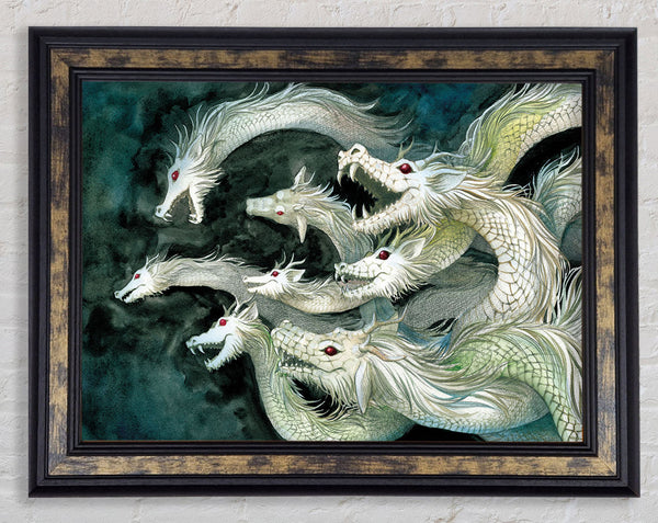 The Fearsome Hydra Framed Print